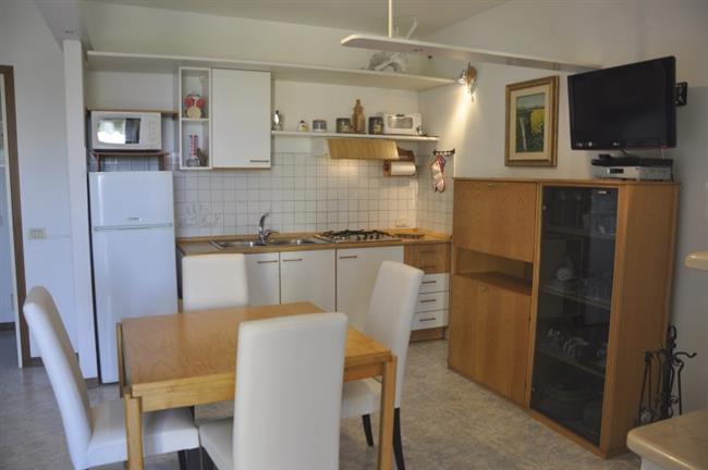 Living room with kitchen