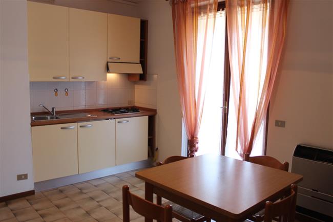 Living room with kitchen